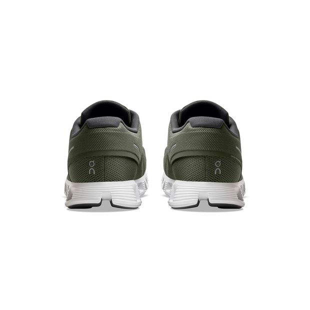Tenis-cloud-5-masculino-verde-branco-on-running-costas