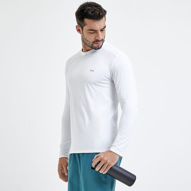 Camiseta-manga-longa-ion-uv-protecao-solar-branca-masculina-solo