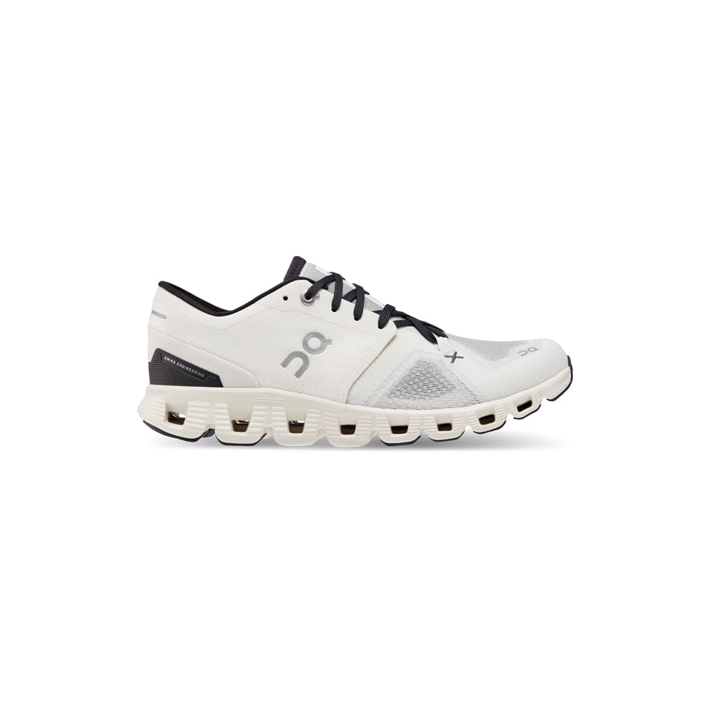 Tênis On Running Cloud X 3 Feminino Branco / Preto