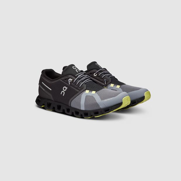 tenis-on-running-cloud-5-masculino-preto-cinza-para-corrida-academia-solo-1