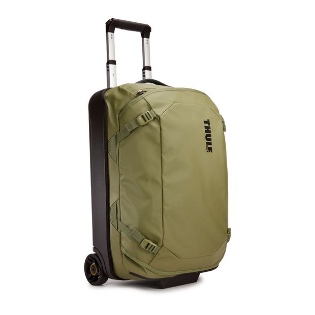 mala-de-viagem-thule-chasm-carry-on-40-litros-verde-olive-perfil-solo